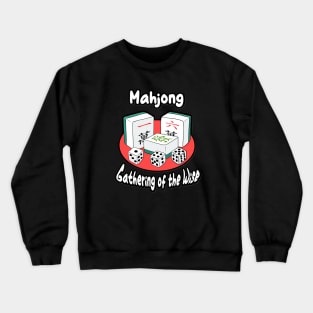 mahjong game_gathering of the wise Crewneck Sweatshirt